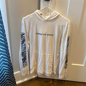 american eagle white hoodie